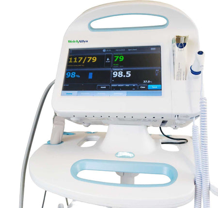 Welch Allyn Connex 6000 Vital Signs Monitor 65NTXX, NIBP, SPO2, Cuff and Stand - 