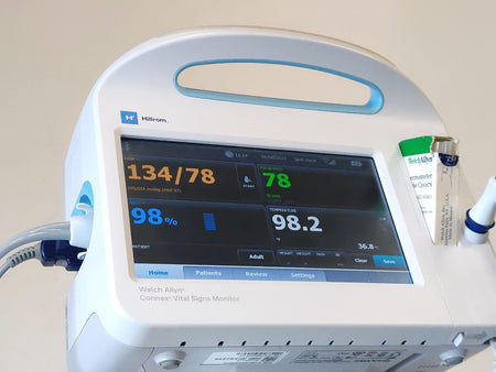 Welch Allyn Connex 6000 Vital Signs Monitor 65MTXX with SpO2, Temp, Cuff, - 