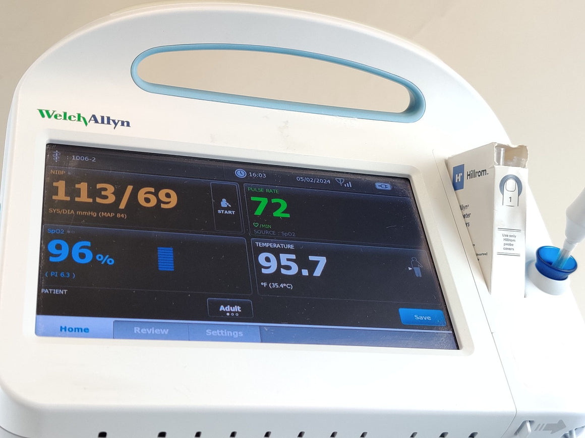 Welch Allyn Connex 6000 Vital Signs Monitor 68MXTX WIFI SpO2 Temp - 