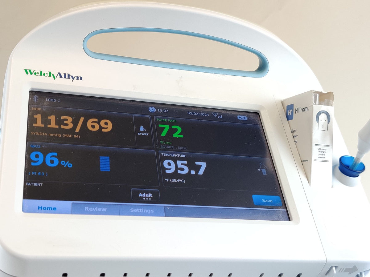 Welch Allyn Connex 6000 Vital Signs Monitor 68MXTX WIFI SpO2 Temp - 
