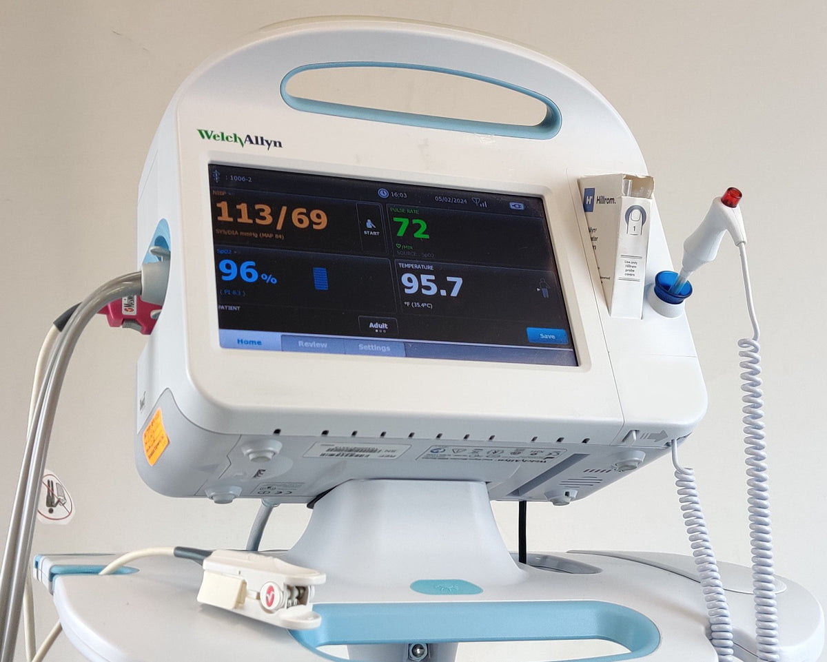 Welch Allyn Connex 6000 Vital Signs Monitor 68MXTX WIFI SpO2 Temp - 