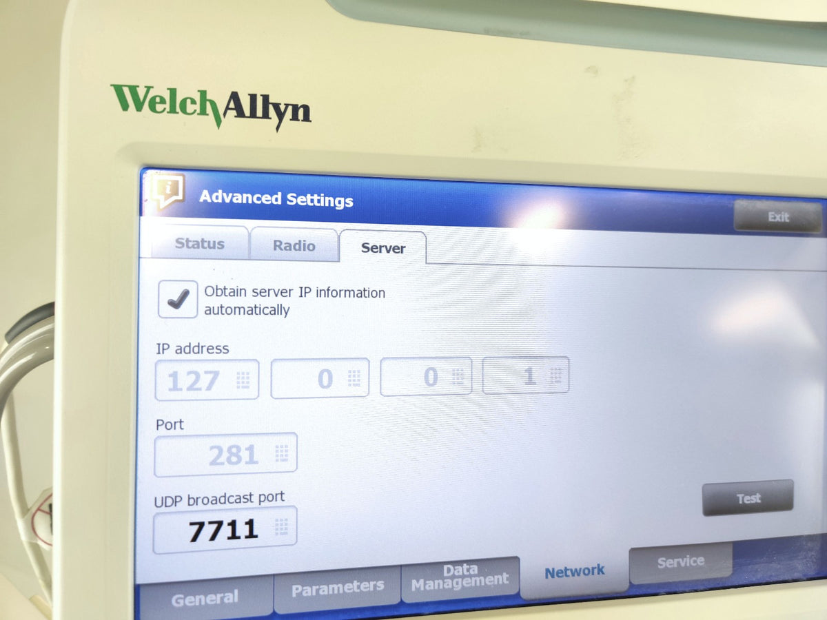 Welch Allyn Connex 6000 Vital Signs Monitor 68MXTX WIFI SpO2 Temp - 