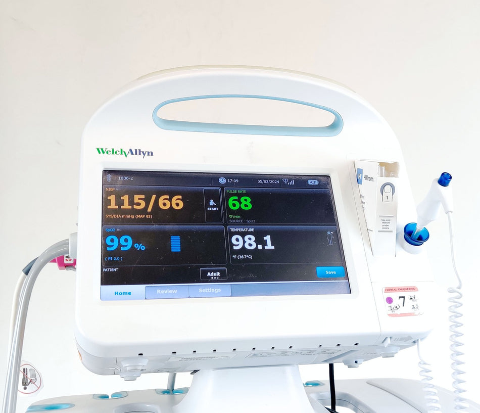 Welch Allyn Welch Allyn Connex 6000 Vital Signs Monitor 68MXTX WIFI SpO2 Temp