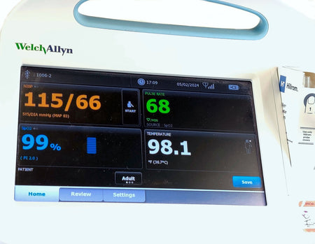 Welch Allyn Connex 6000 Vital Signs Monitor 68MXTX WIFI SpO2 Temp - 