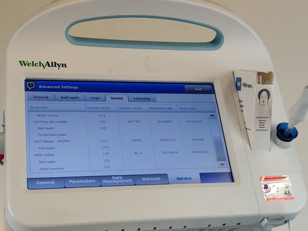 Welch Allyn Connex Vital Signs Monitor 6000 WIFI 65MTXX w Masimo, Mobile