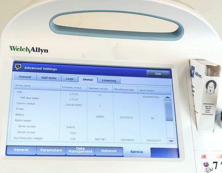 Welch Allyn Connex Vital Signs Monitor 6000 WIFI 65MTXX w Masimo, Mobile