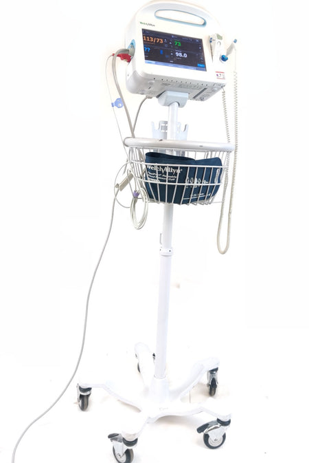 Welch Allyn Connex Vital Signs Monitor 6000 65MTXX w WIFI Masimo SPO2 Temp Stand