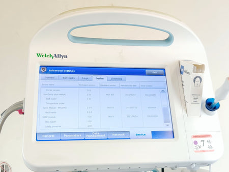 Welch Allyn Connex Vital Signs Monitor 6000 65MTXX w WIFI Masimo SPO2 Temp Stand