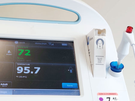 Welch Allyn Connex Vital Signs Monitor 6000 65MTXX w WIFI Masimo SPO2 Temp Stand