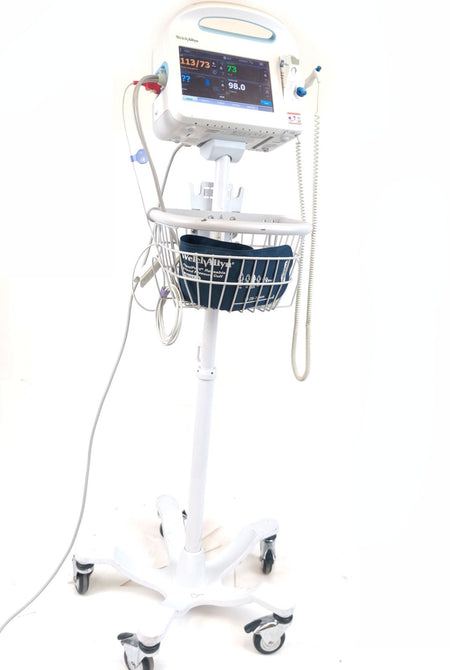 Welch Allyn Connex Vital Signs Monitor 6000 65MTXX w WIFI Masimo SPO2 Temp Stand