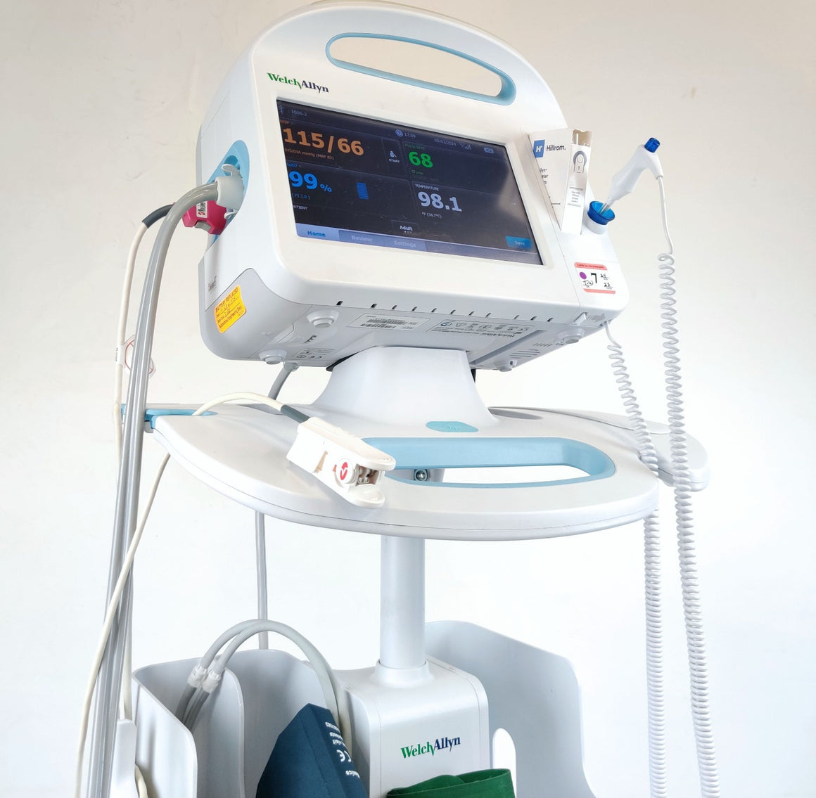 Welch Allyn Connex 6000 68MXTX Vital Signs Monitor WiFi Masimo SpO2 Temp - 