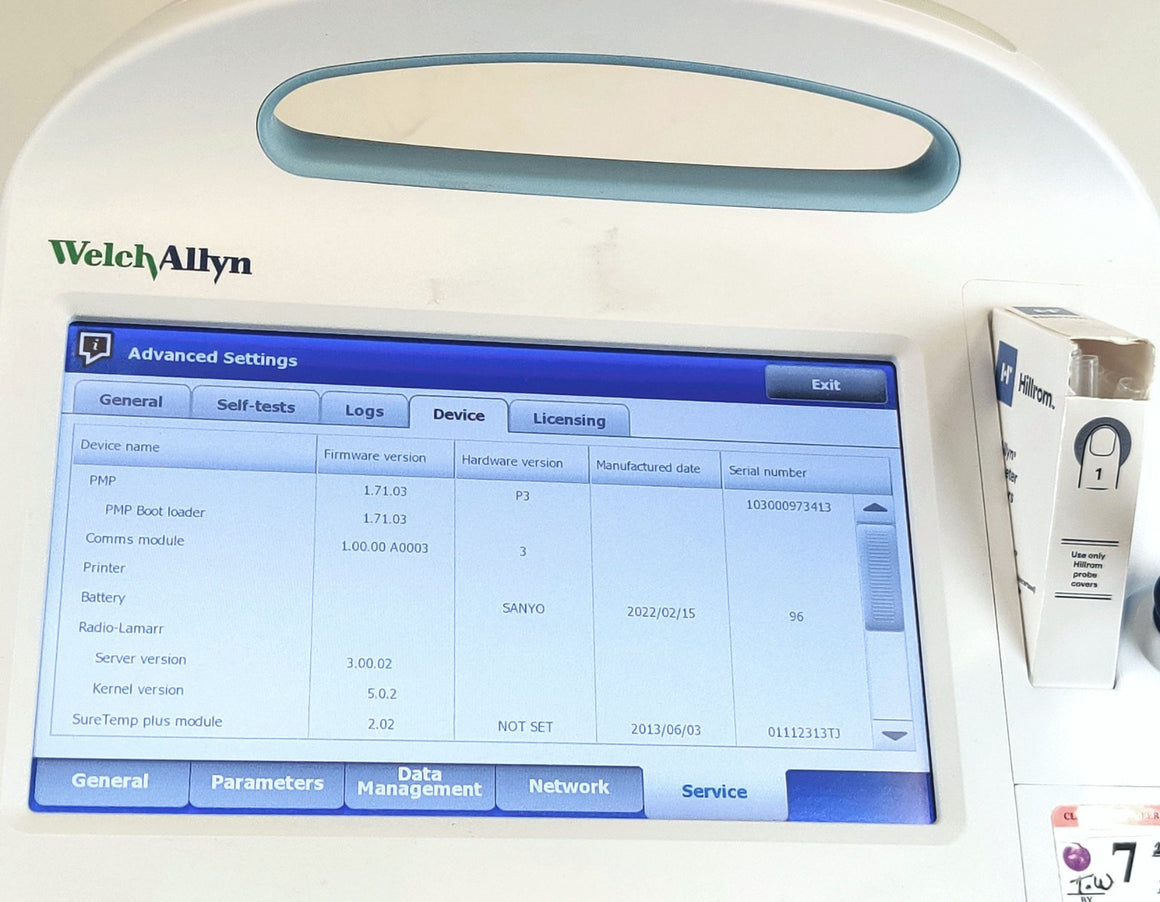 Welch Allyn Connex 6000 68MXTX Vital Signs Monitor WiFi Masimo SpO2 Temp - 