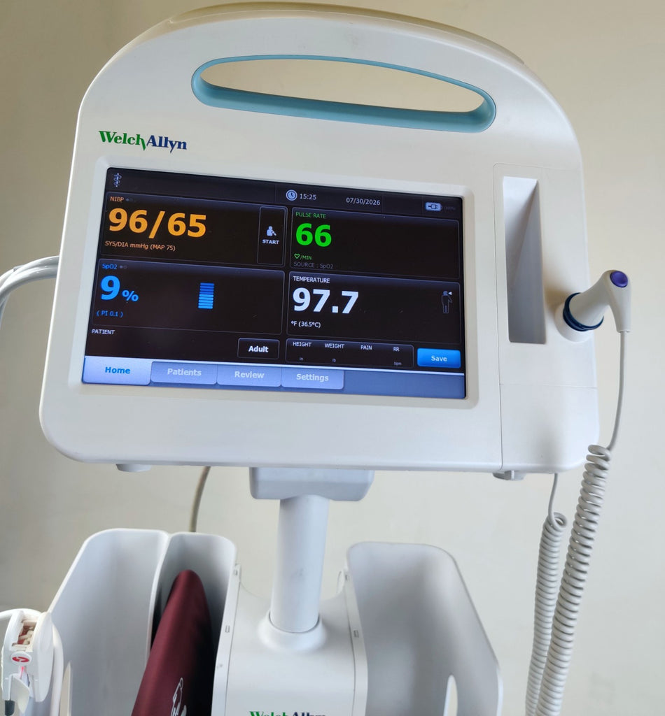 Welch Allyn Welch Allyn Connex Vital Signs Monitor 6000 WIFI 65MTXX w Masimo, Stand