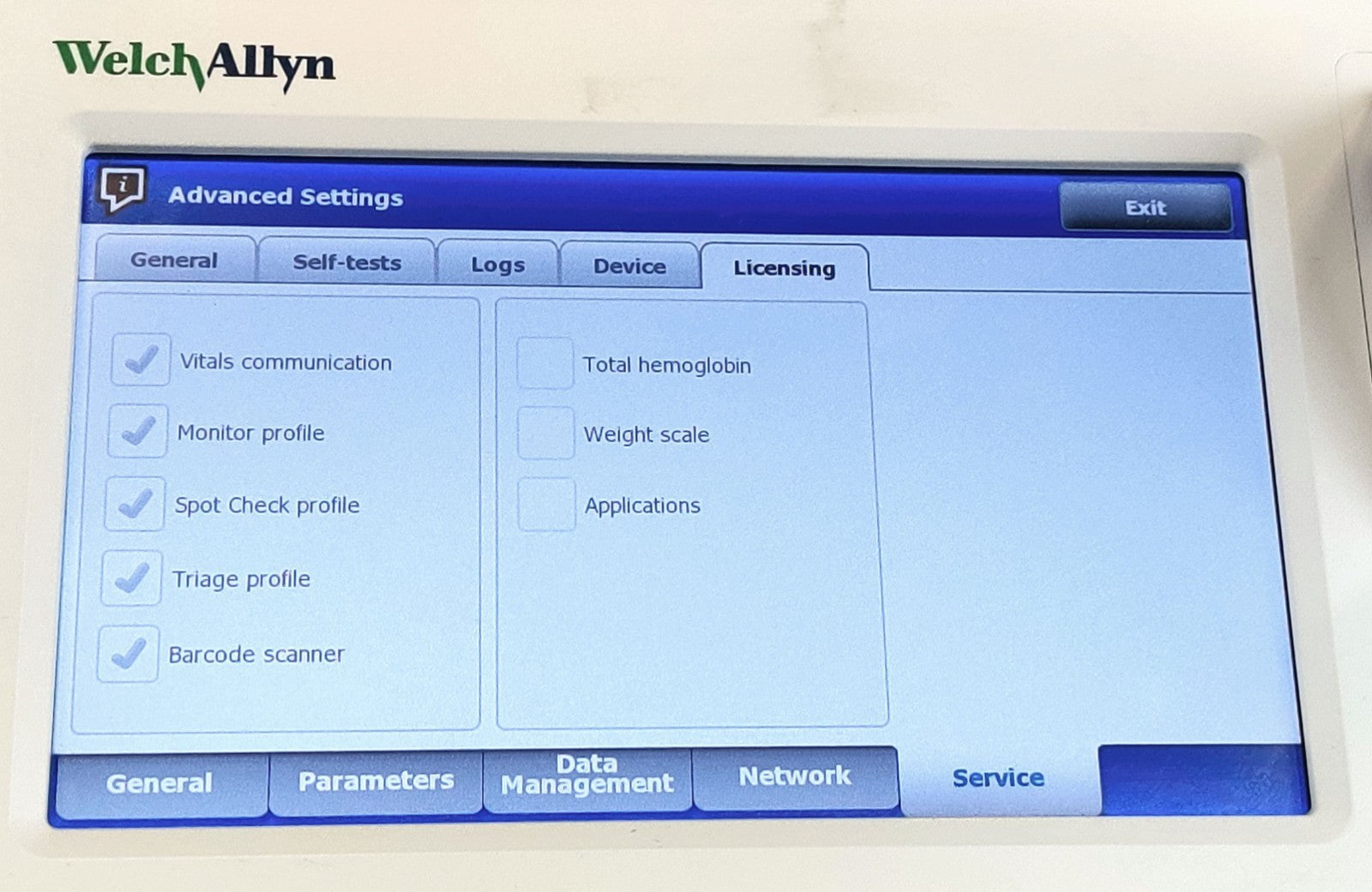 Vital Signs Monitor Welch Allyn 65MTXX Connex 6000