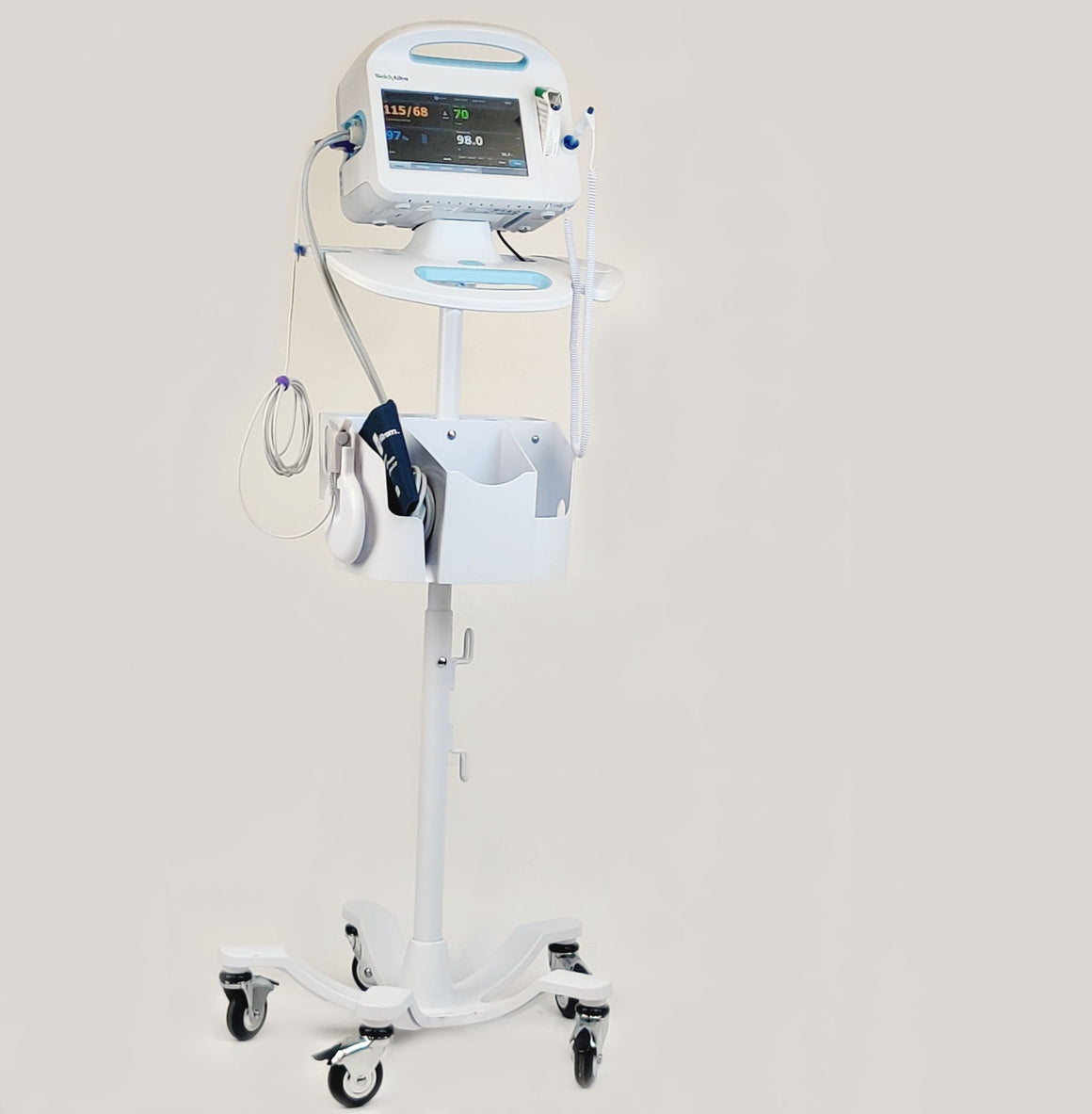 Welch Allyn Connex 6000 68NXTX Vital Signs Monitor WiFi SpO2 Stand Temp - 