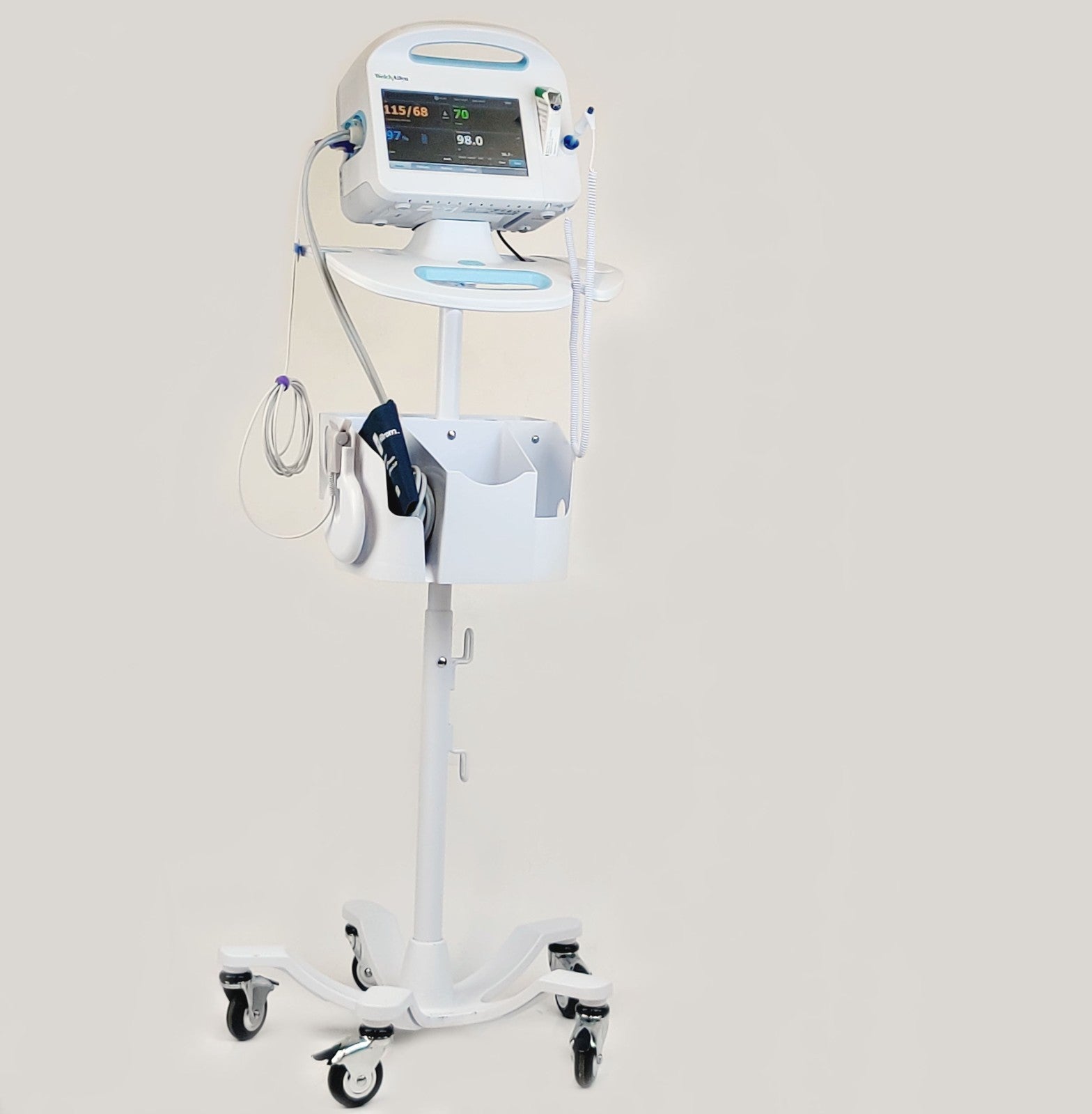 Welch Allyn Connex 6000 68NXTX Vital Signs Monitor WiFi SpO2 Stand Temp - 