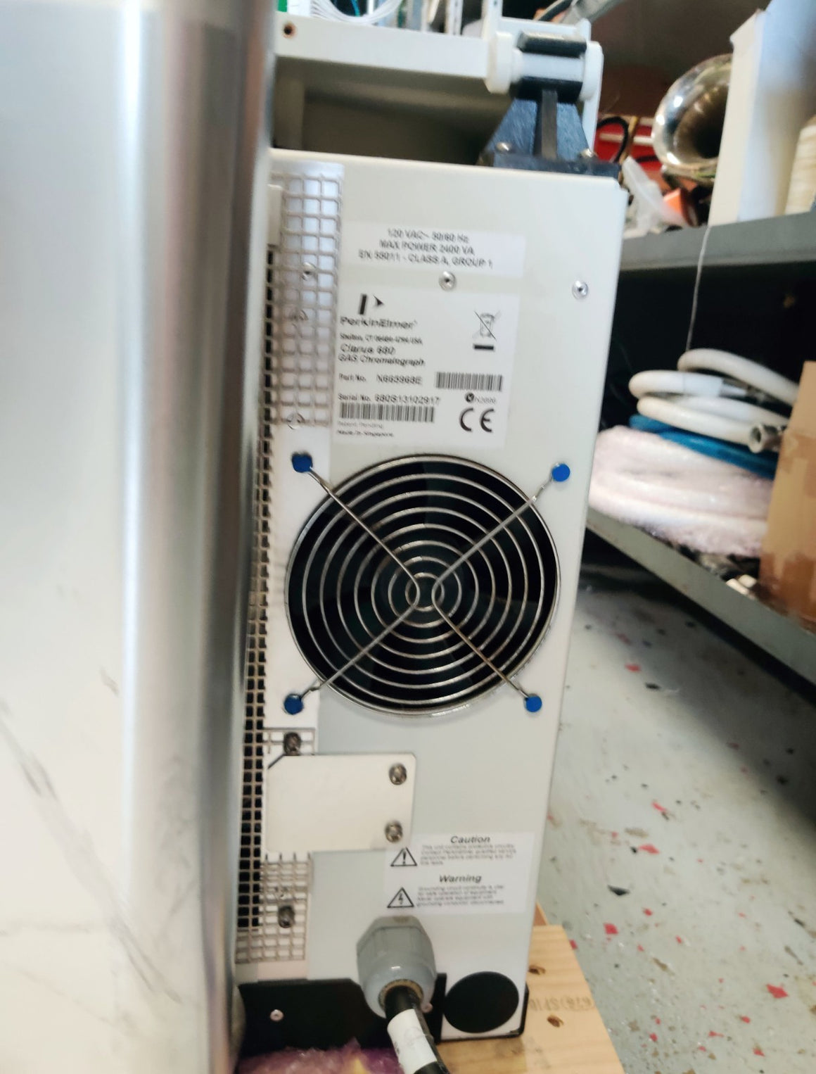 PerkinElmer Clarus 680 Gas Chromatograph N665968E. Power tested