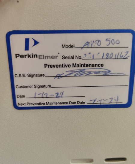 PerkinElmer Avio 500 ICP-OES Spectrometer System N0810011 · Tested