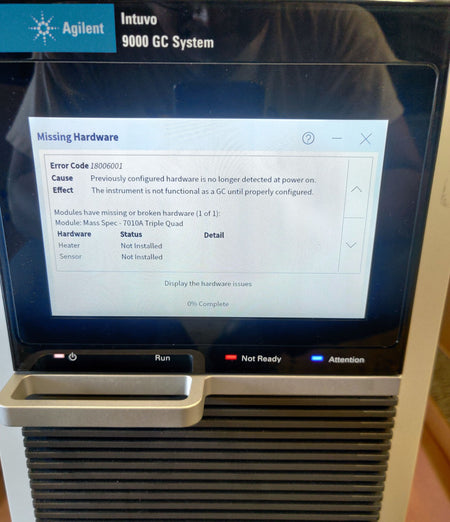 Gas Chromatograph system Agilent G3950A intuvo 9000
