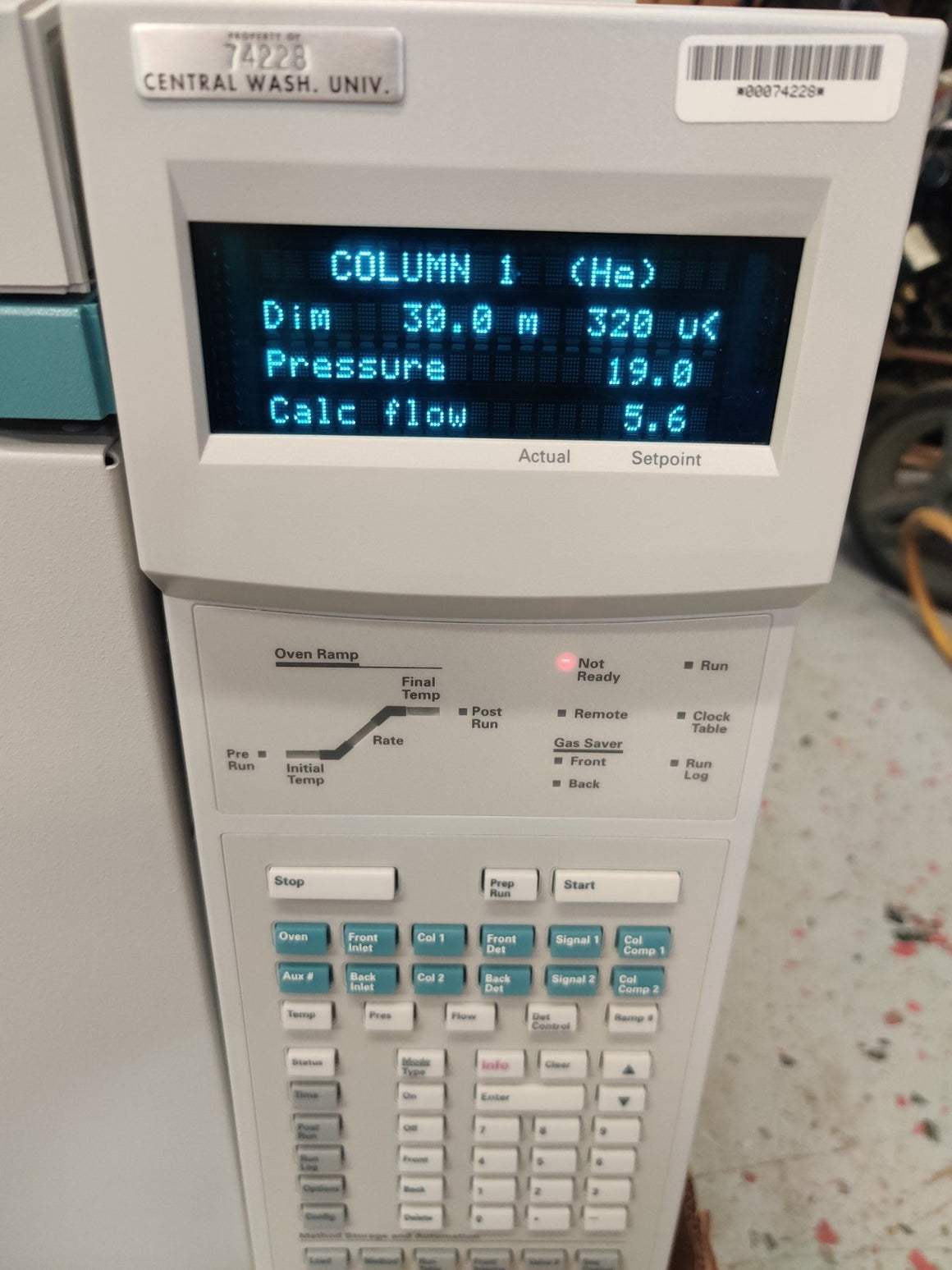 Agilent 6890 Plus Gas Chromatograph G1530A TCD Detector and S/SL Injector Tested