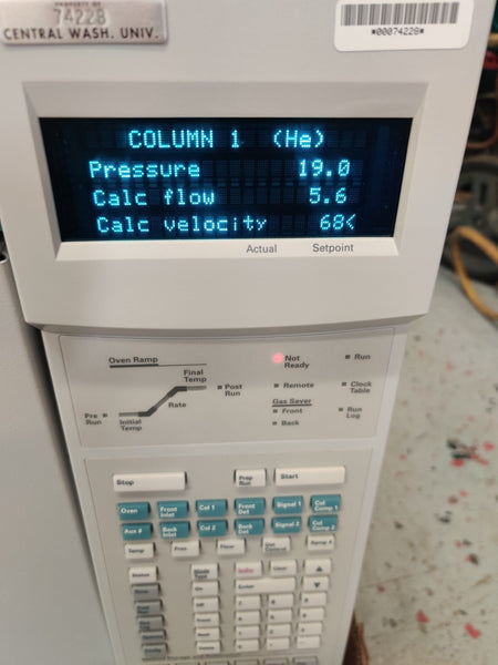 Agilent 6890 Plus Gas Chromatograph G1530A TCD Detector and S/SL Injector Tested