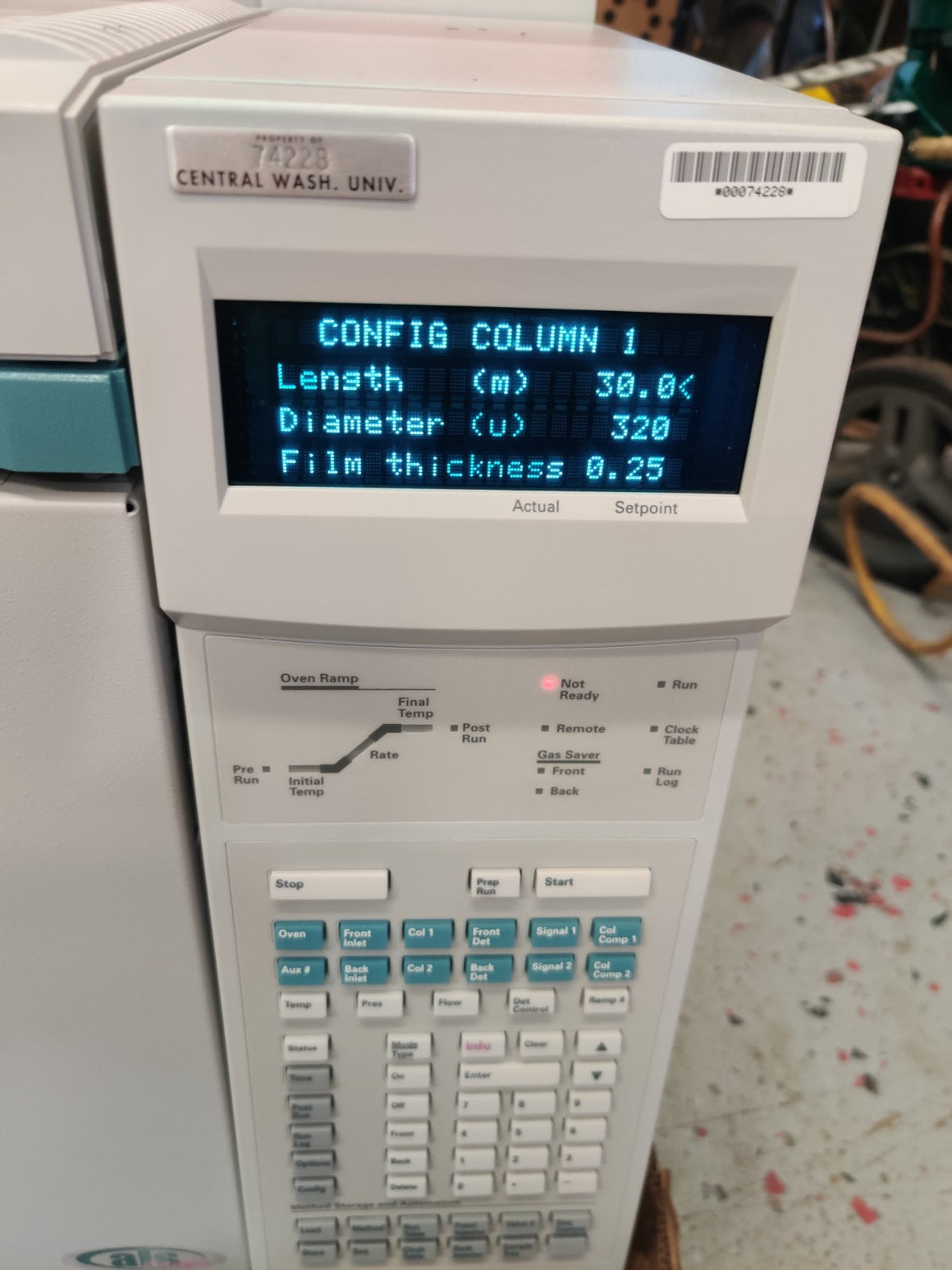 Agilent 6890 Plus Gas Chromatograph G1530A TCD Detector and S/SL Injector Tested