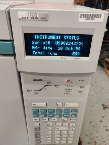 Agilent 6890 Plus Gas Chromatograph G1530A TCD Detector and S/SL Injector Tested