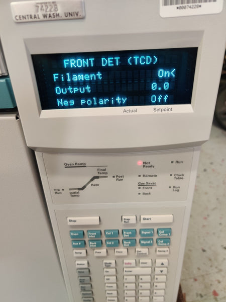 Agilent 6890 Plus Gas Chromatograph G1530A TCD Detector and S/SL Injector Tested