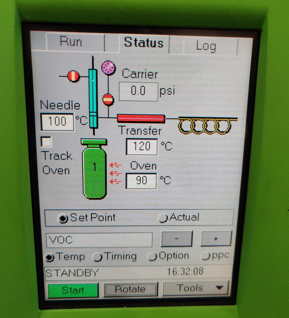 PerkinElmer TurboMatrix 40 Headspace Sampler for Clarus GC Series. Tested