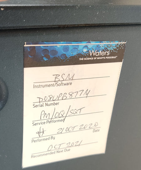 Waters Acquity UPLC Binary Solvent Manager UPB 186015001 Green Light Status