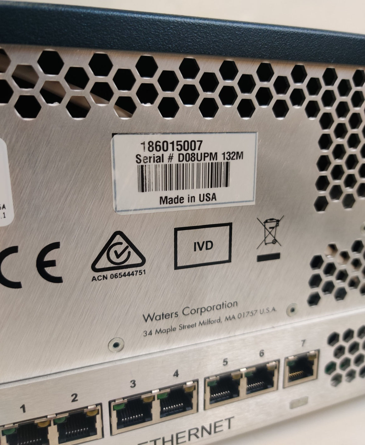 Waters Acquity UPLC Column Manager 186015007 Code UPM Tested Green Light Status