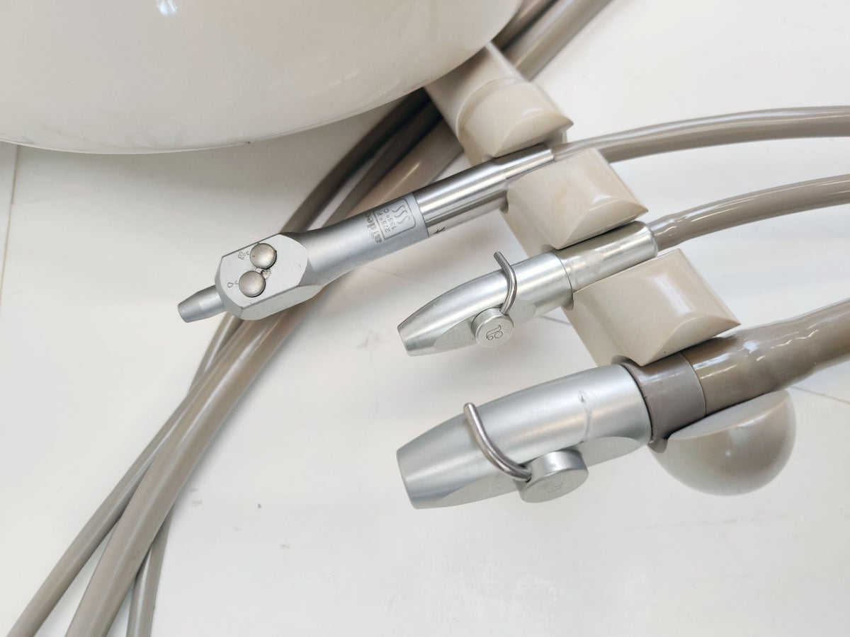 A-dec Cascade Dental Cuspidor 7284 w/ Assistant Instrumentation - 