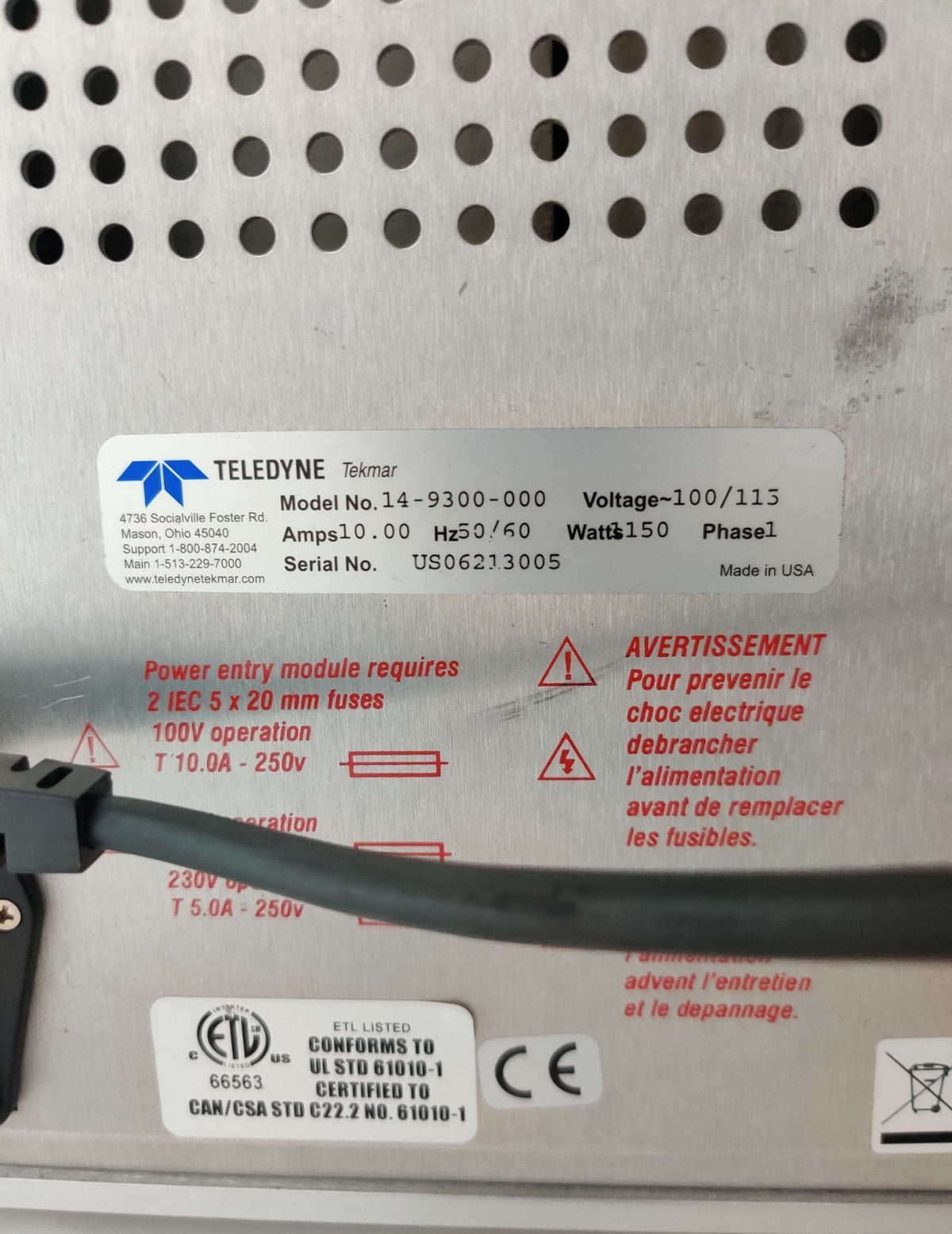 Teledyne Tekmar HT3 Automated Static and Dynamic Headspace Autosampler - 