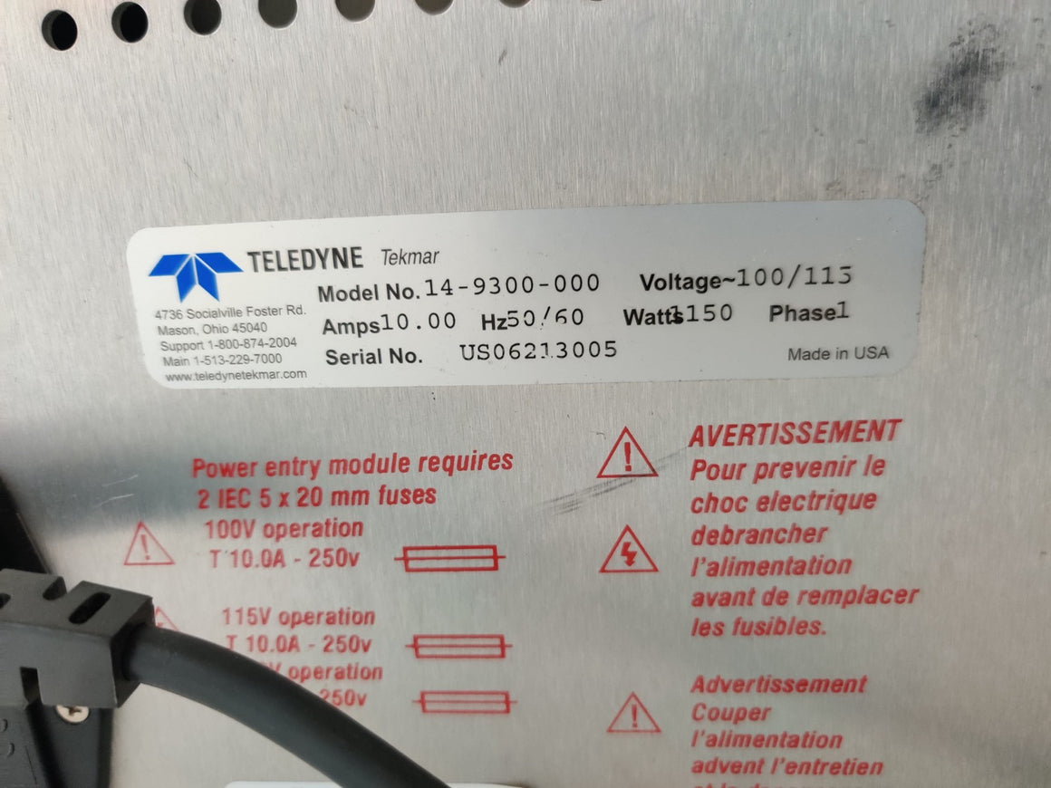 Teledyne Tekmar HT3 Automated Static and Dynamic Headspace Autosampler - 