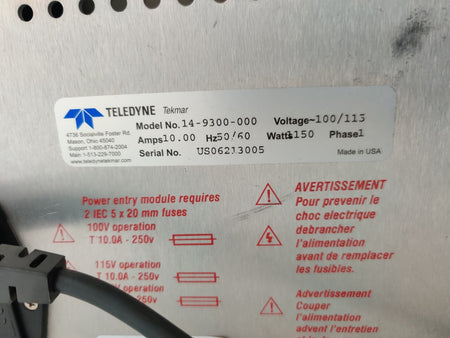Teledyne Tekmar HT3 Automated Static and Dynamic Headspace Autosampler - 