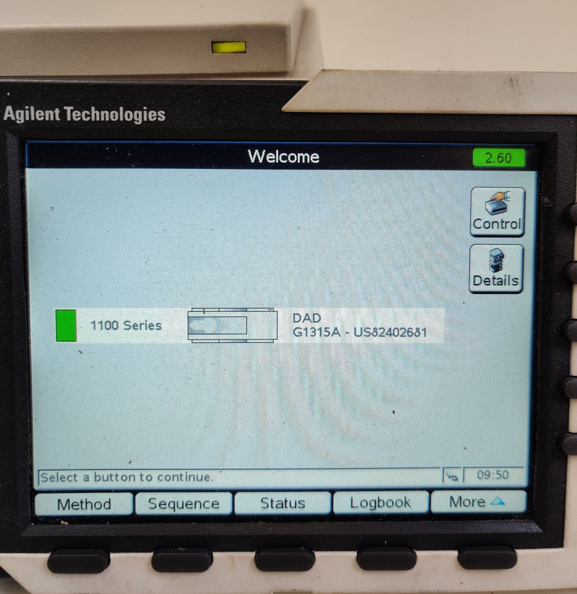 Agilent G1315A DAD Diode Array Detector 1100 HPLC w Lamps, G1315-60012 Flow Cell - 