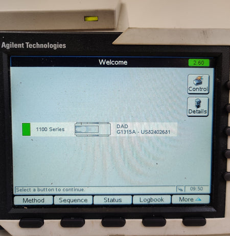 Agilent G1315A DAD Diode Array Detector 1100 HPLC w Lamps, G1315-60012 Flow Cell - 
