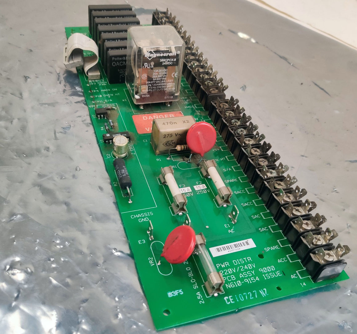 PerkinElmer Autosystem XL GC N610-9154 Power Distribution Board 220V 240V - 