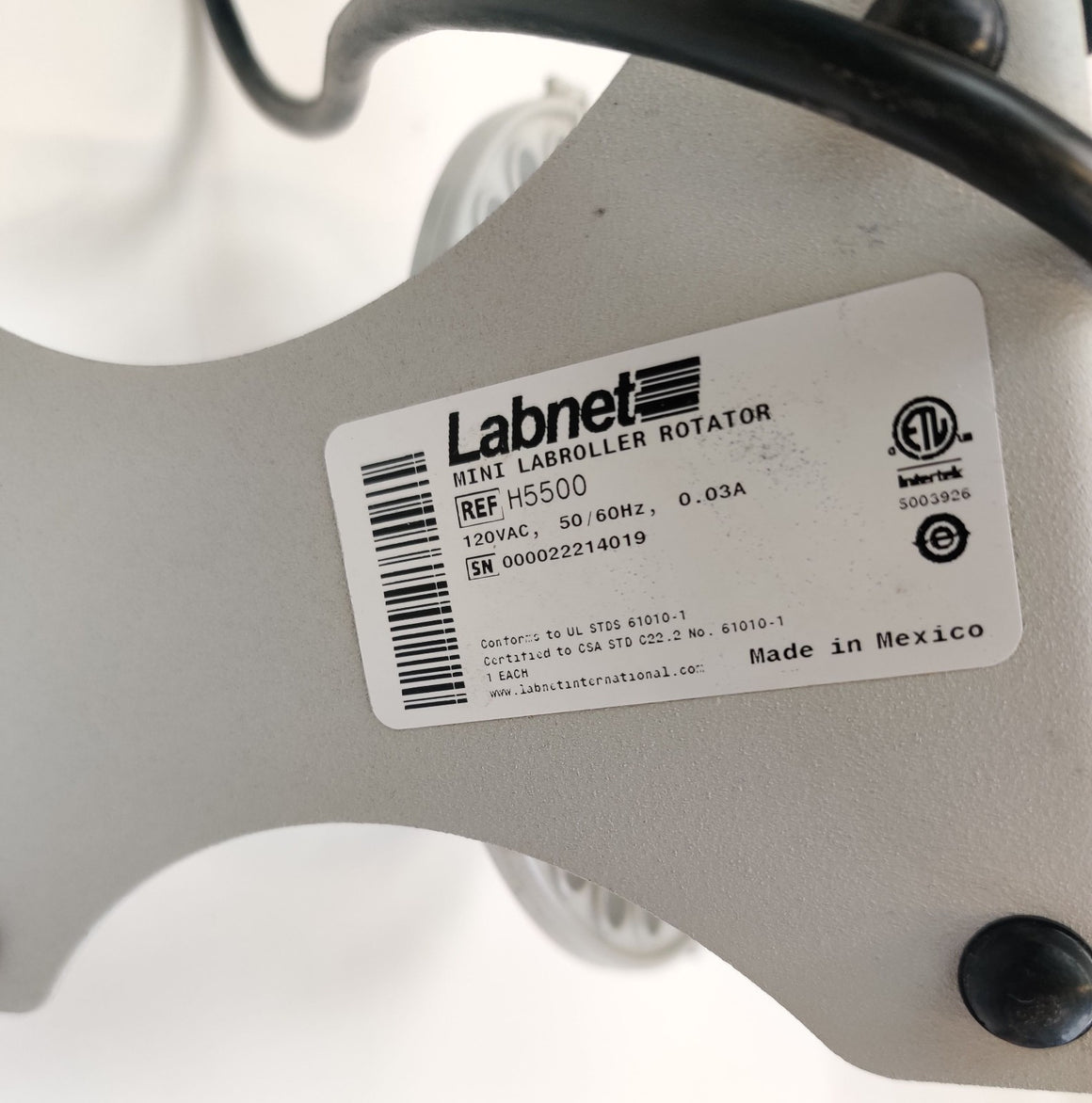 Labnet H5500 Mini LabRoller Rotator 24RPM with rotisserie for 36x1.5/2.0ml tubes