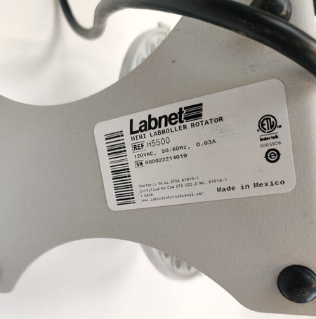 Labnet H5500 Mini LabRoller Rotator 24RPM with rotisserie for 36x1.5/2.0ml tubes