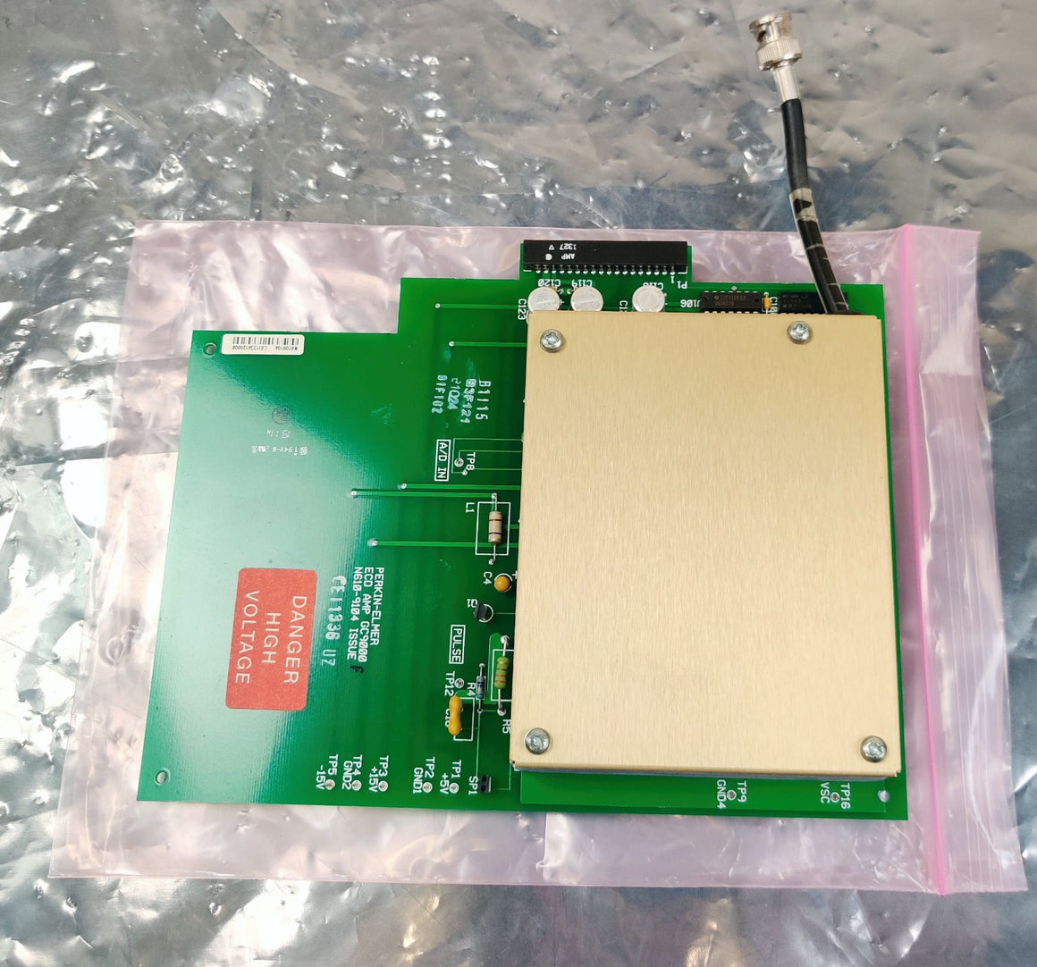 PerkinElmer Clarus 680 580 GC N610-9104 ECD Amp Schematic 9000 PC Board - 