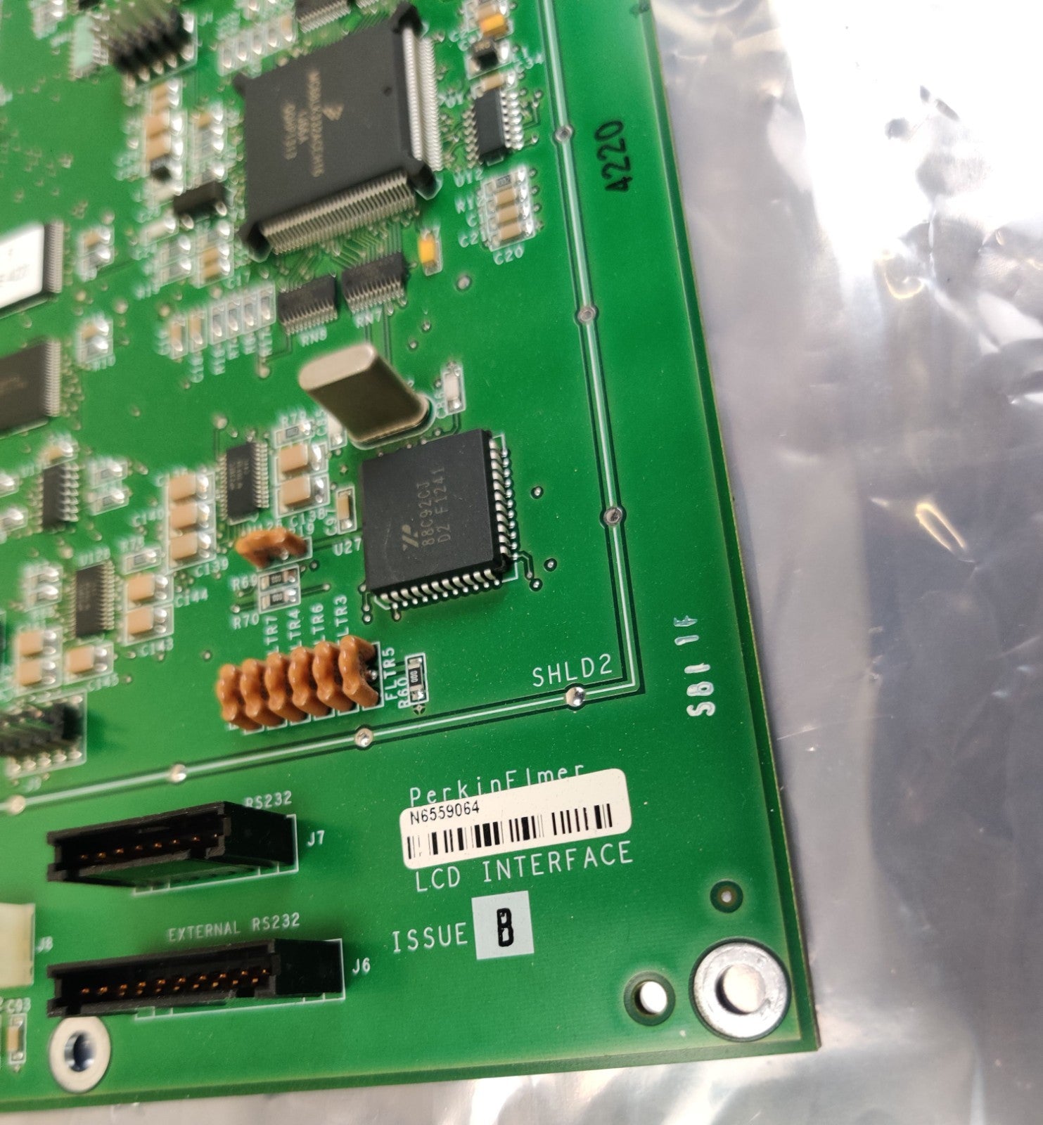 PerkinElmer Clarus 680 GC N6559064 rev B LCD Interface PCB for N6500905 - 