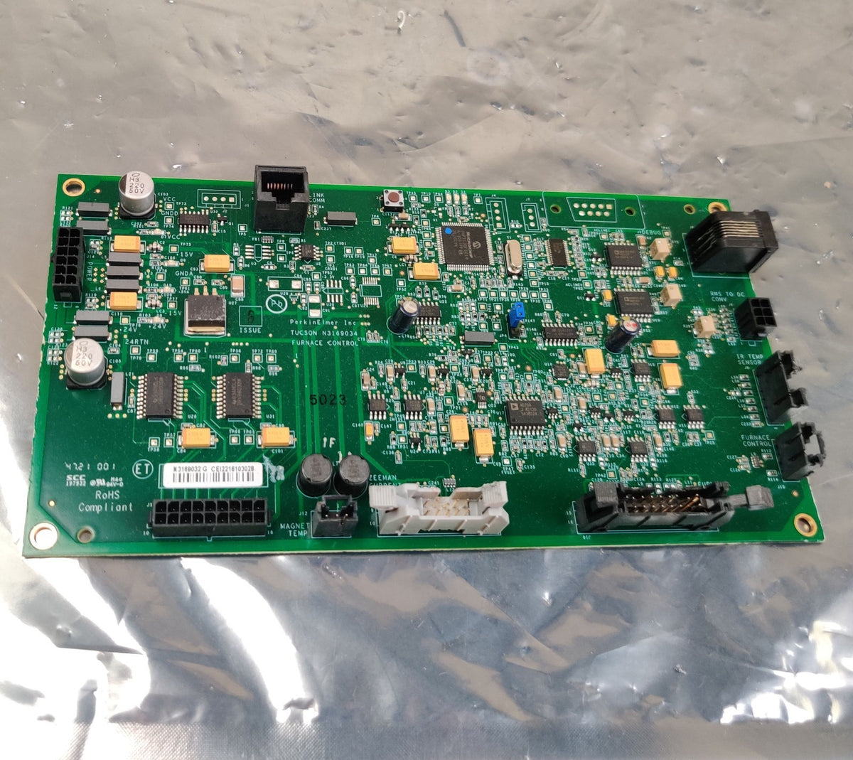 PerkinElmer Tucson Furnace Control PCB N3169034 N3169032 issue G PinAAcle 500 - 