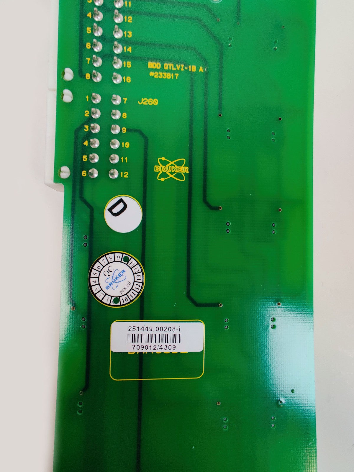 Bruker micrOTOF-Q II Time-of-Flight 243232.00503 Interface PCB OTVAC-1C #75525 - 