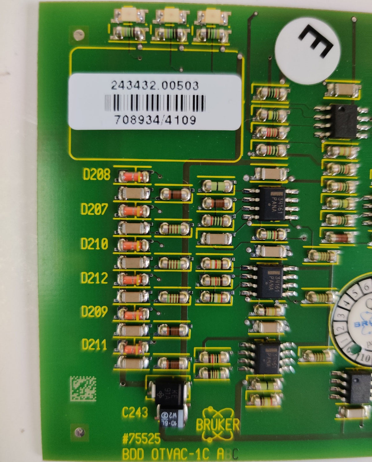 Bruker micrOTOF-Q II Time-of-Flight 251449.00208-i Controller PCB - 