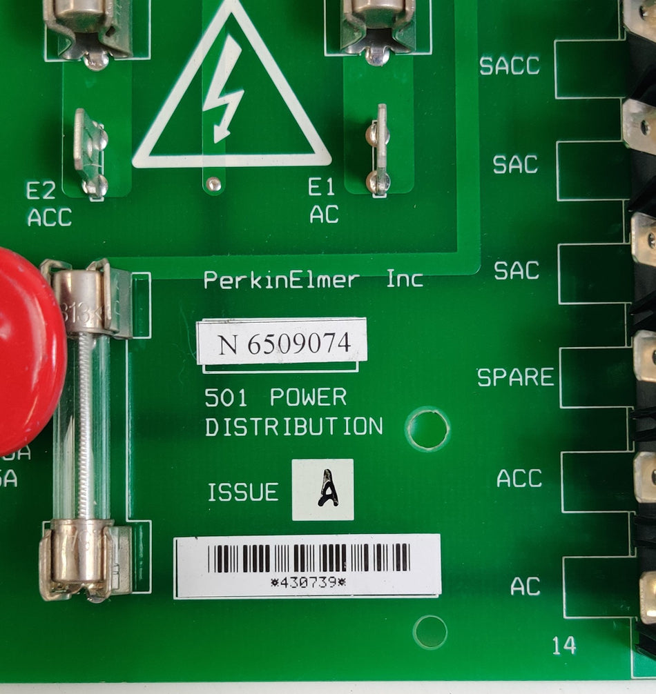 PerkinElmer PerkinElmer Clarus Board/Control Board N6509074 issue A 501 Power Distribution