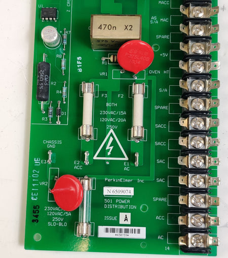 Power Distribution PCB PerkinElmer N650-9074 Nexion ICP MS