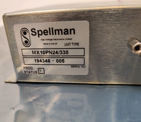 High Voltage Power Supply Spellman MX10PN24/330 MX10PN