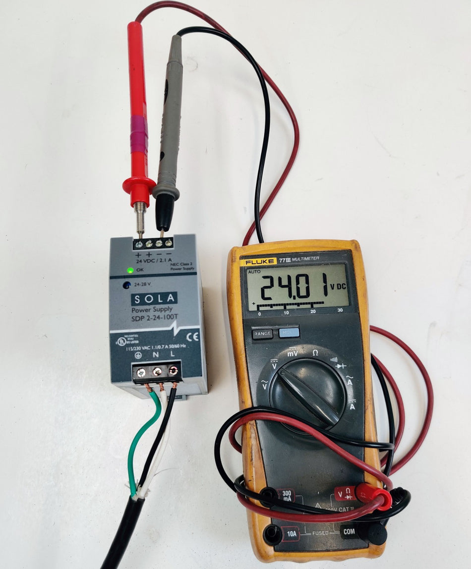 SOLA Sola SDP-2-24-100T 100W Power Supply 2.1A 24VDC 115/230VAC 1.1/0.7A