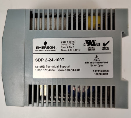 Sola SDP-2-24-100T 100W Power Supply 2.1A 24VDC 115/230VAC 1.1/0.7A - 